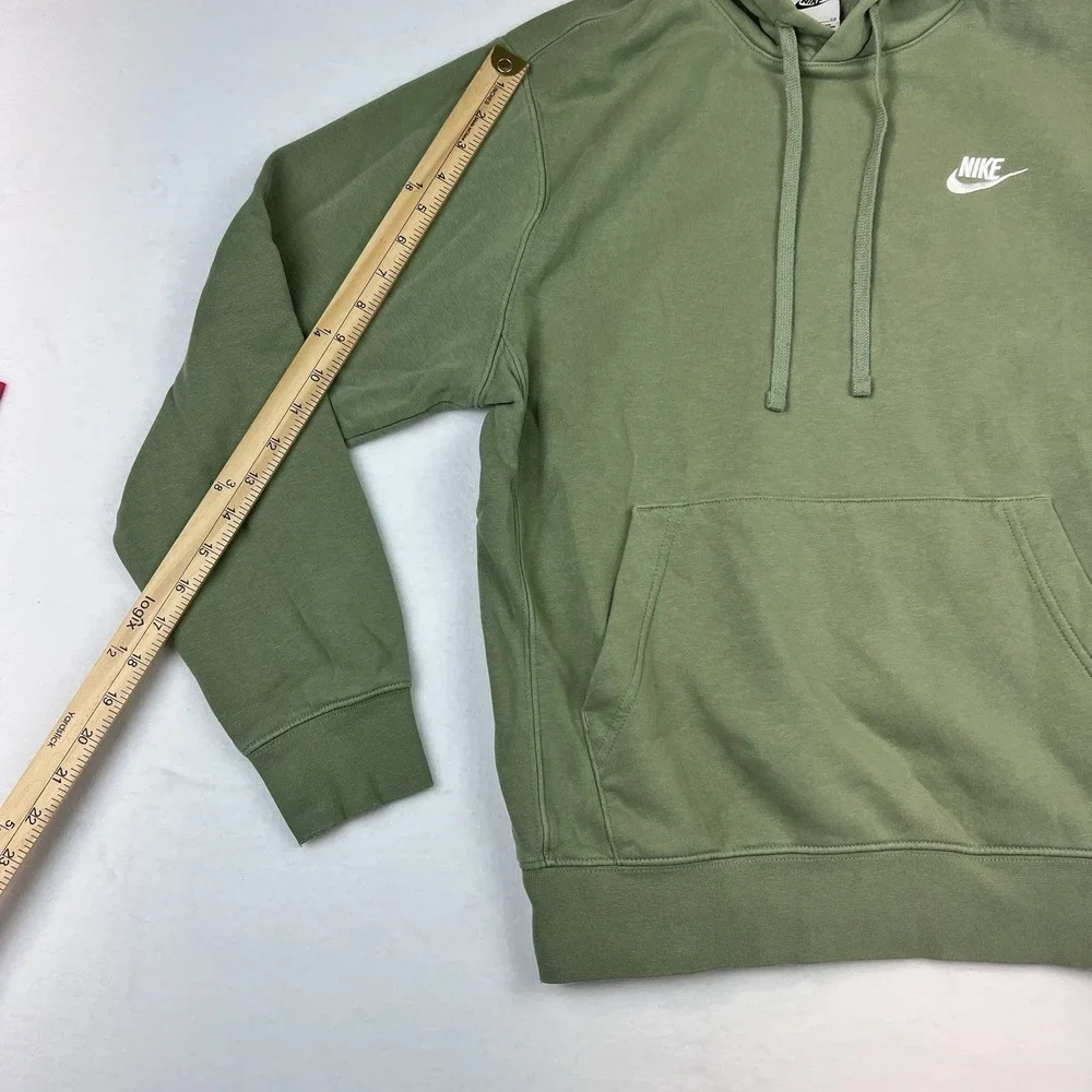 Nike Sportswear Club Fleece Full Zip Hoodie Green Mens Small